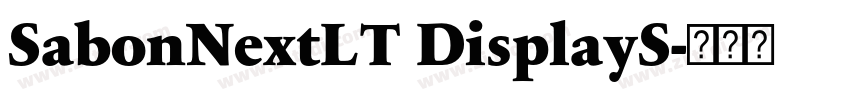 SabonNextLT DisplayS字体转换 SabonNextLT DisplayS字体转换